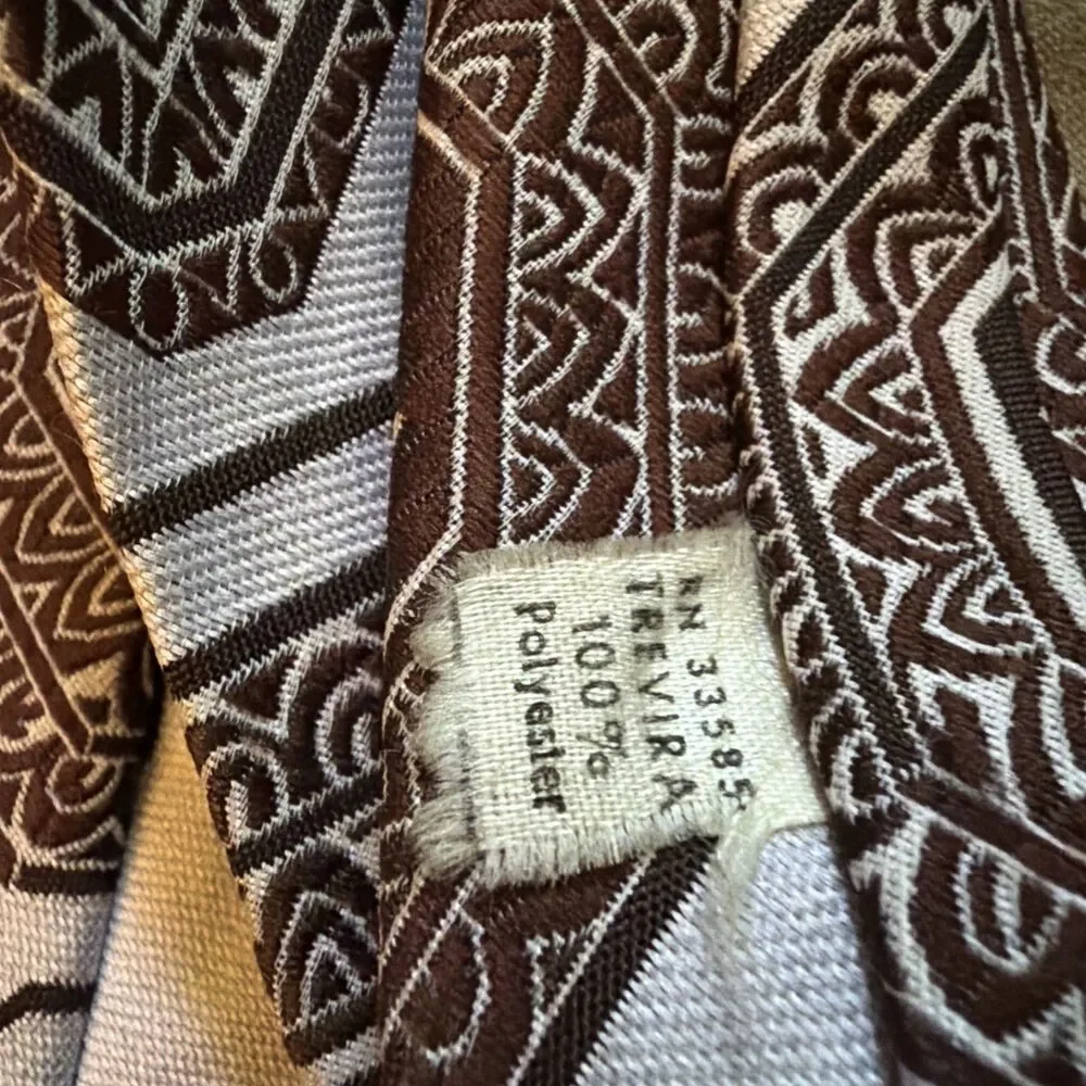 Lot 5 Vintage Necktie Barons by Damon Wemlon By Wembley Golden Emblem Polyester